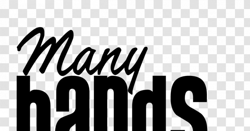 Logo Brand White Font - Many Hands Transparent PNG