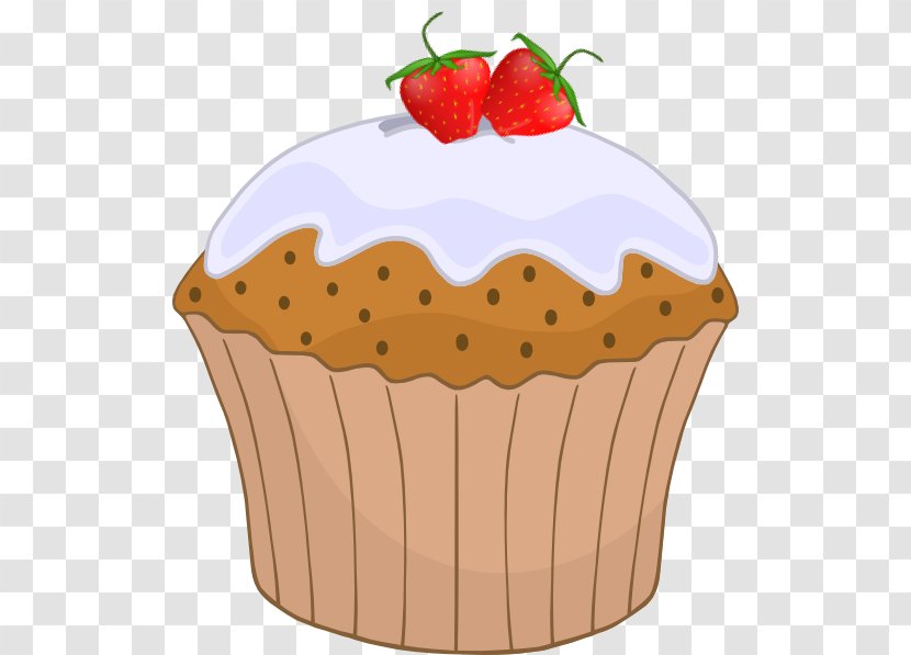 Cupcake Muffin Frosting & Icing Birthday Cake Carrot - Strawberry Clip Art Transparent PNG
