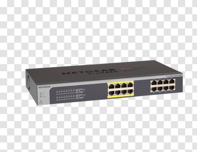 Gigabit Ethernet Network Switch Power Over Port Computer - Electronics Accessory - Hub Transparent PNG