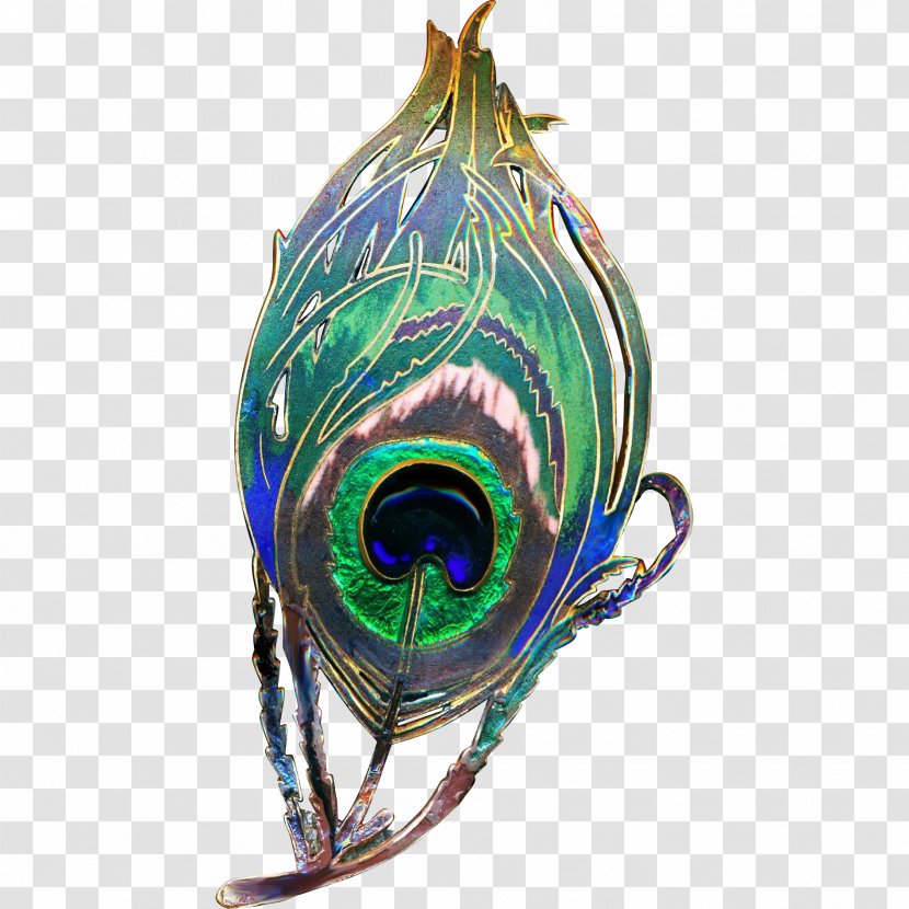 Feather Art Nouveau Peafowl - Ornament - Peacock Transparent PNG