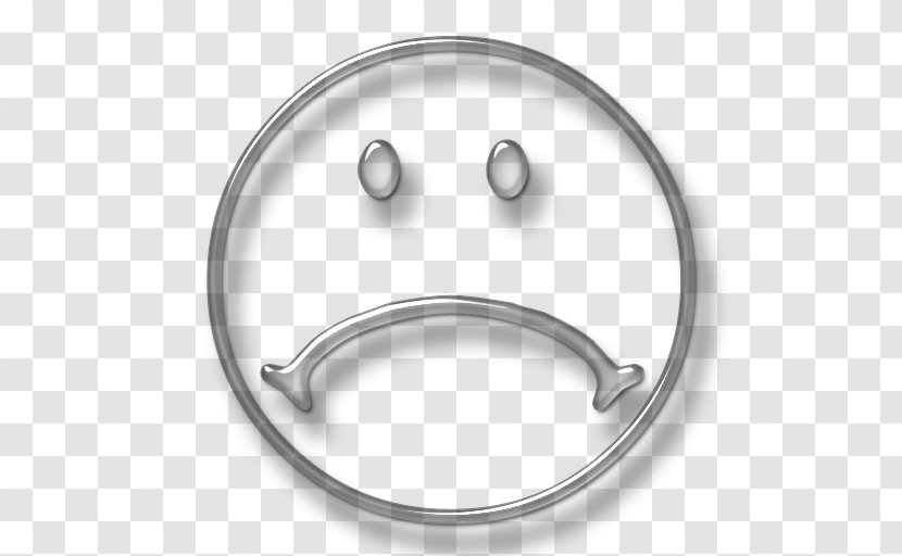 Sadness Smiley Emoticon Clip Art - Bladk And White Sad Face Symbol Transparent PNG