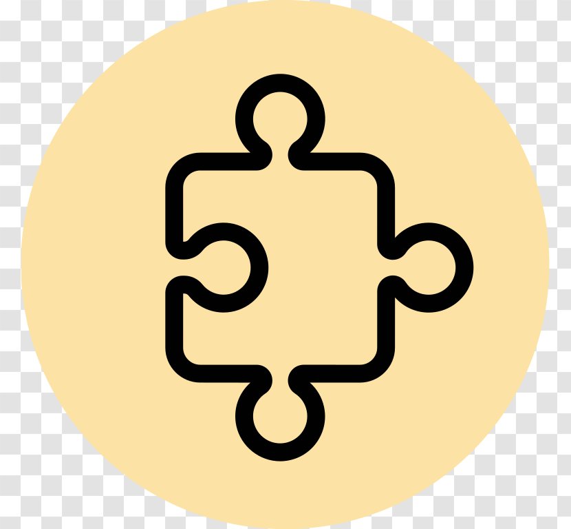 Wikipedia - Yellow - Jigsaw Creative Transparent PNG