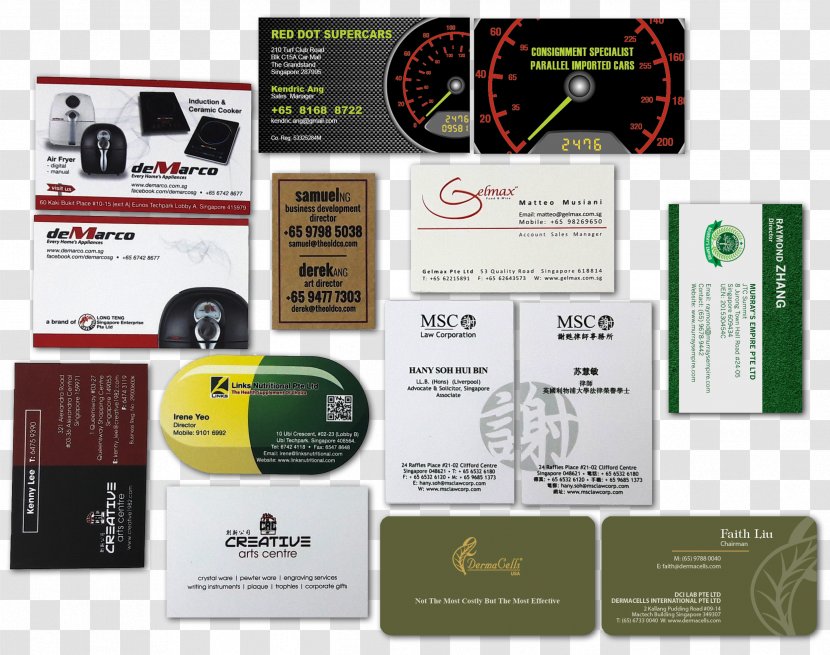 Graphic Design Advertising Sticker - Digital Printing - Name Card Transparent PNG