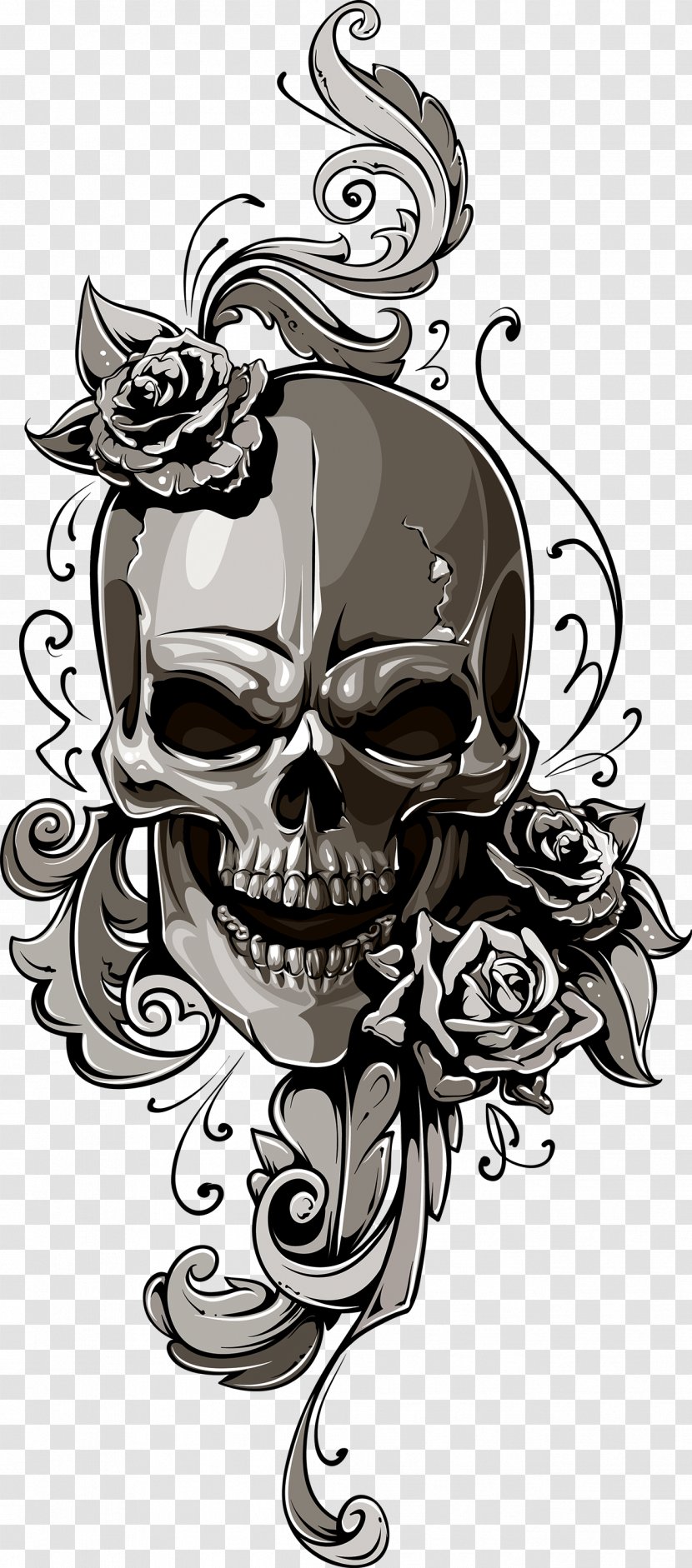 Old School (tattoo) Human Skull Symbolism Transparent PNG