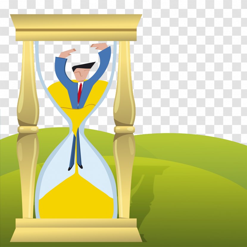 Hourglass Illustration - Cartoon - Time, Hourglass, Passage Of Transparent PNG