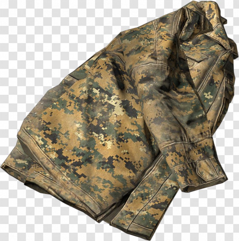 DayZ Military Camouflage T-shirt Jacket - Us Woodland Transparent PNG