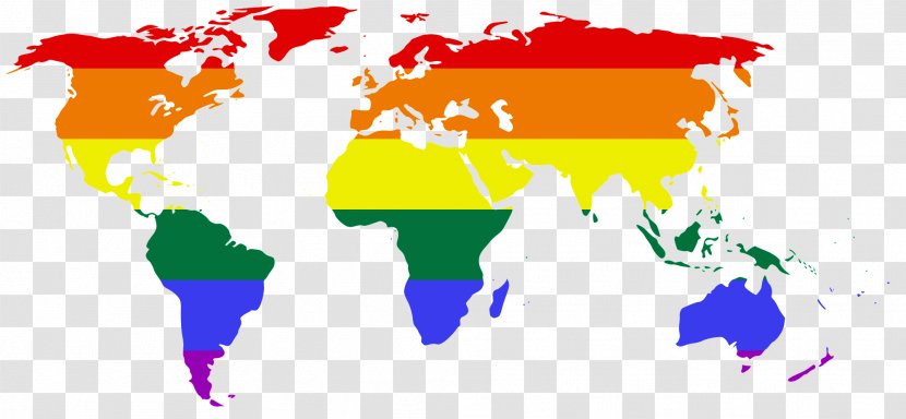 World Map Stonewall Riots LGBT Rainbow Flag - Frame Transparent PNG