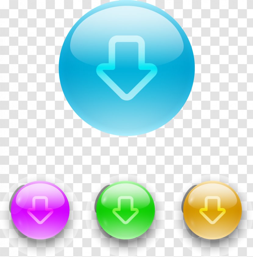 Download Button Icon - Designer - Vector Transparent PNG