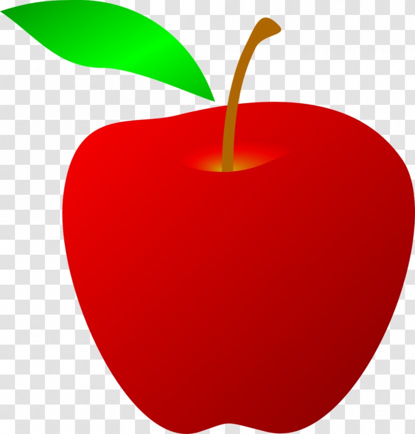 Red Apple Drawing Clip Art - Heart - Fruit Transparent PNG