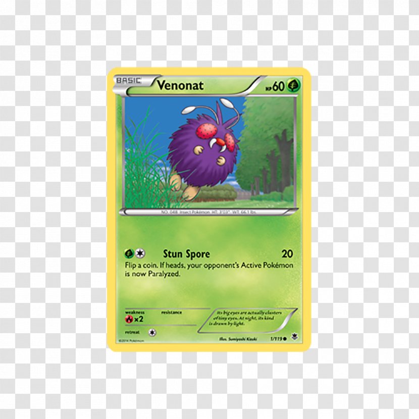 Pokémon X And Y Venonat Sun Moon Trading Card Game - Kingler - Of Dreams Transparent PNG
