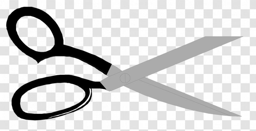 Scissors Clip Art Line Product Design Angle - Weapon Transparent PNG