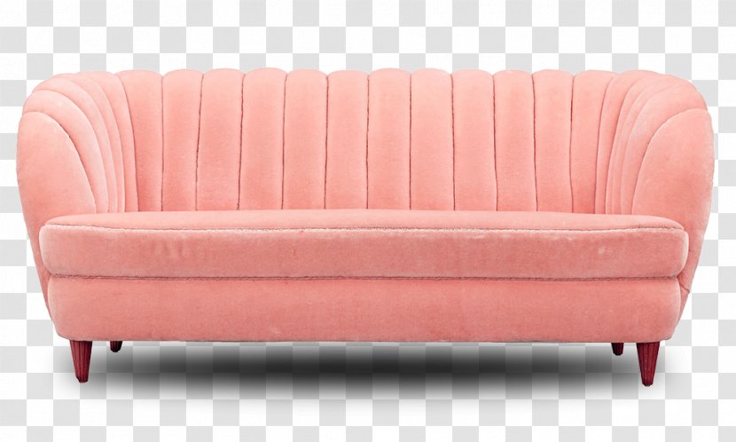 Loveseat Couch Sofa Bed Furniture - Studio - Pink Transparent PNG