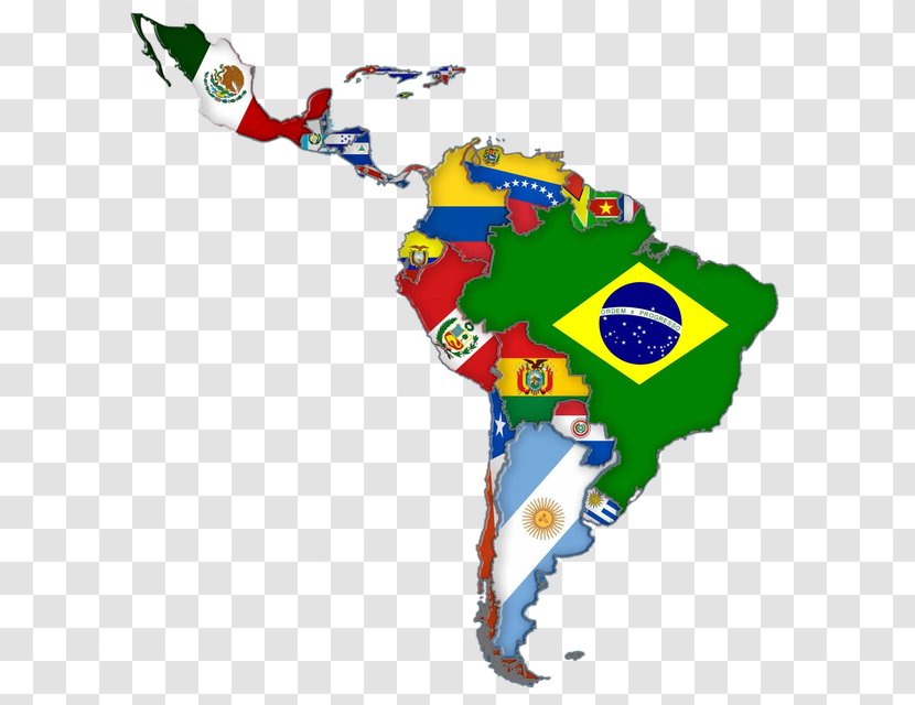 Latin America Flags Of South Map Transparent PNG