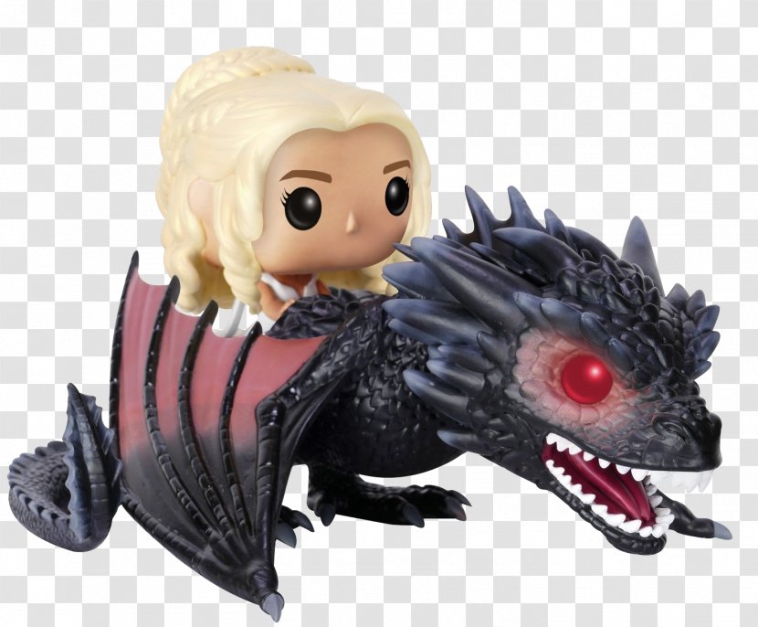 Daenerys Targaryen Drogon Khal Drogo Night King Funko - Figurine - Dragon Transparent PNG