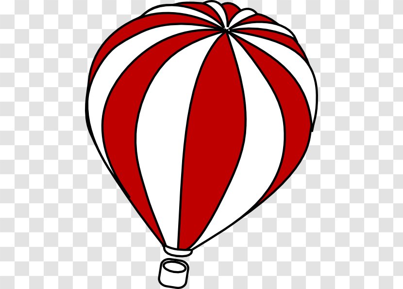 Hot Air Balloon Clip Art - Cartoon - Outline Transparent PNG