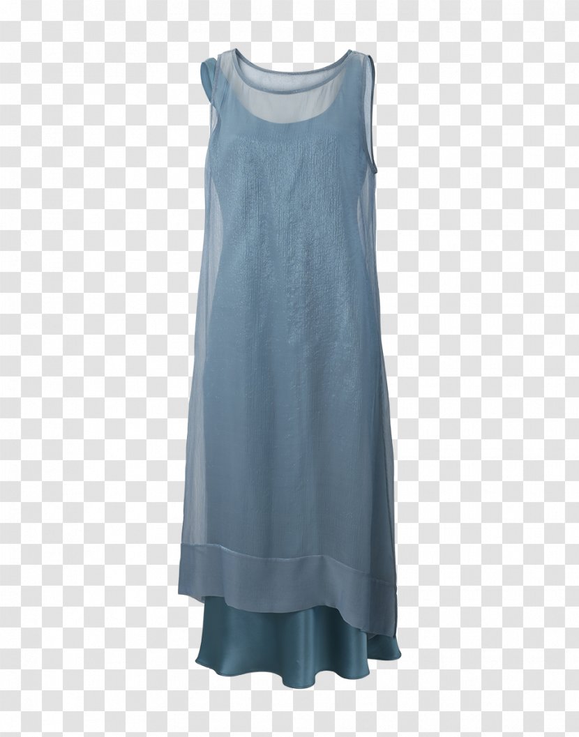 Cocktail Dress Clothing Fashion Sleeve - Teal - Fluttering Silk Transparent PNG