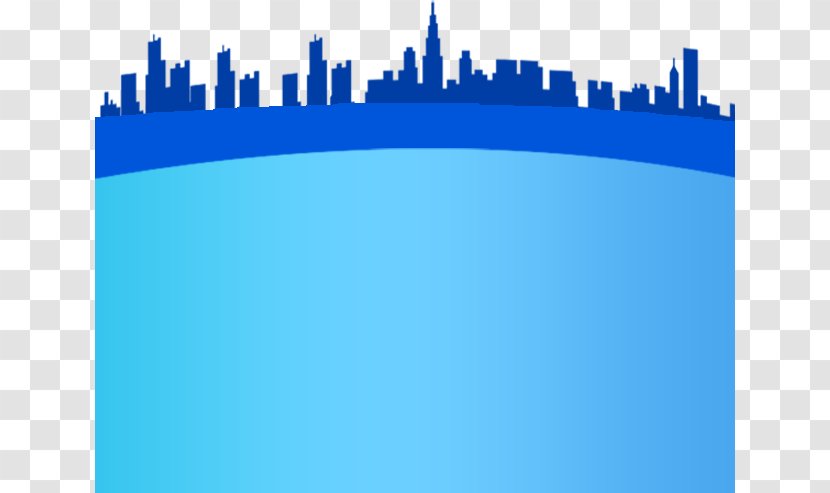 Blue Silhouette - Sky - The Effect Of A City Transparent PNG