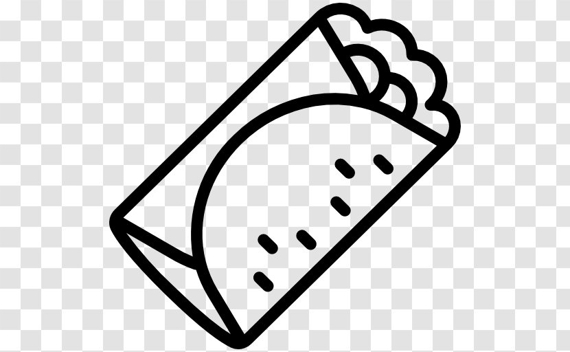 Quesadilla Restaurant Food Hospitality Industry Clip Art - Black And White - Lunch Icon Transparent PNG