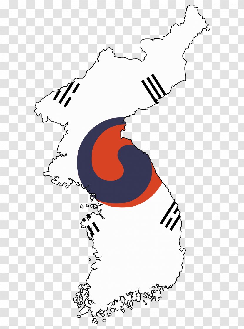Flag Of South Korea Korean Empire Map Literature - Area - Japan Transparent PNG