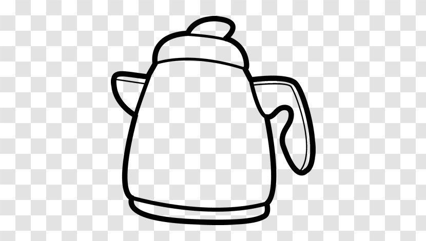 Teapot Coloring Book Teacup Drawing - Black And White - Tea Transparent PNG