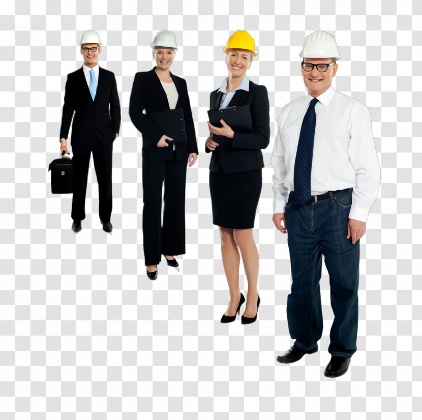 Standing White-collar Worker Workwear Gentleman Headgear - Uniform - Employment Transparent PNG