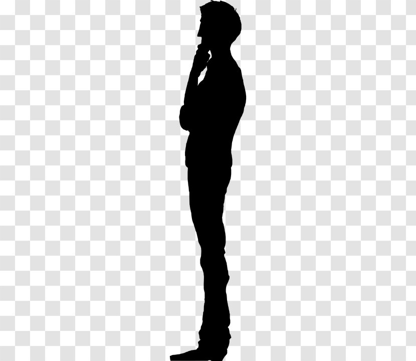 Silhouette Person - Monochrome Photography Transparent PNG
