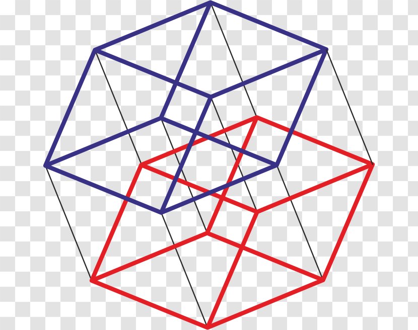 Tesseract Hypercube Four-dimensional Space Point - Cube Transparent PNG