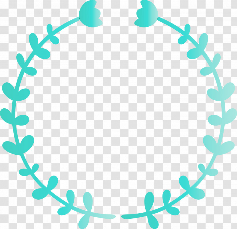 Turquoise Aqua Circle Teal Line Transparent PNG