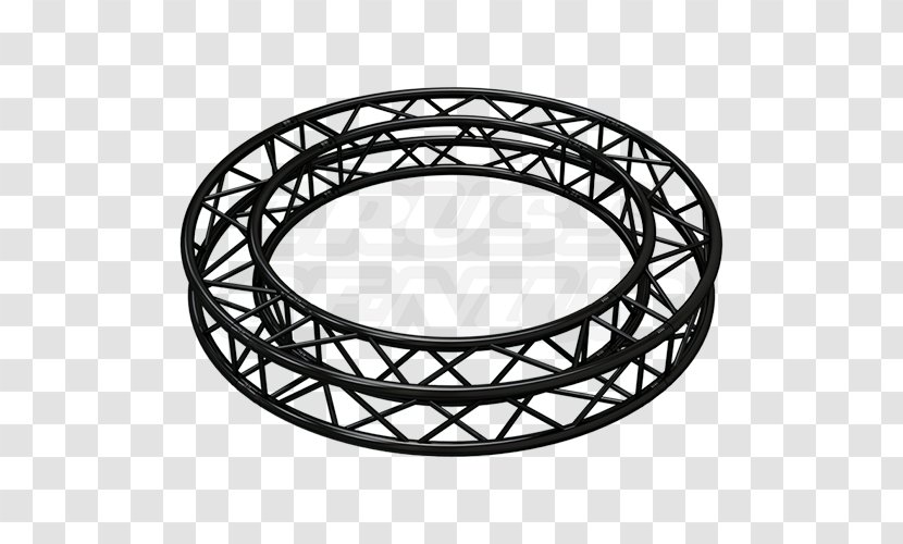 Truss Circle Architectural Engineering Diameter Steel - Black And White - Circular Stage Transparent PNG