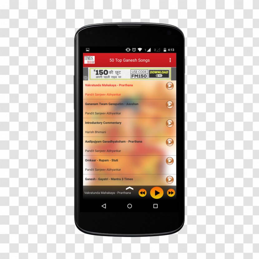 Ganesha Mobile Phones Android Handheld Devices - Heart - Sri Ganesh Transparent PNG