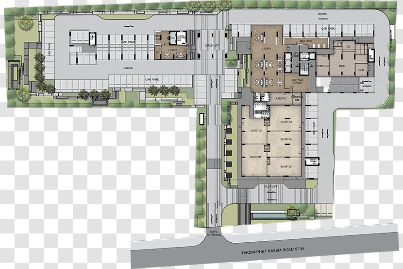 Floor Plan Pho Nimit BTS Station Storey Ideo Sathorn-Thaphra Tha Phra - Ground Transparent PNG