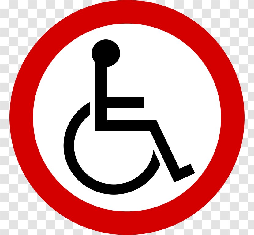 Disability Disabled Parking Permit International Symbol Of Access Traffic Sign - Accessibility - Printable Handicap Signs Transparent PNG