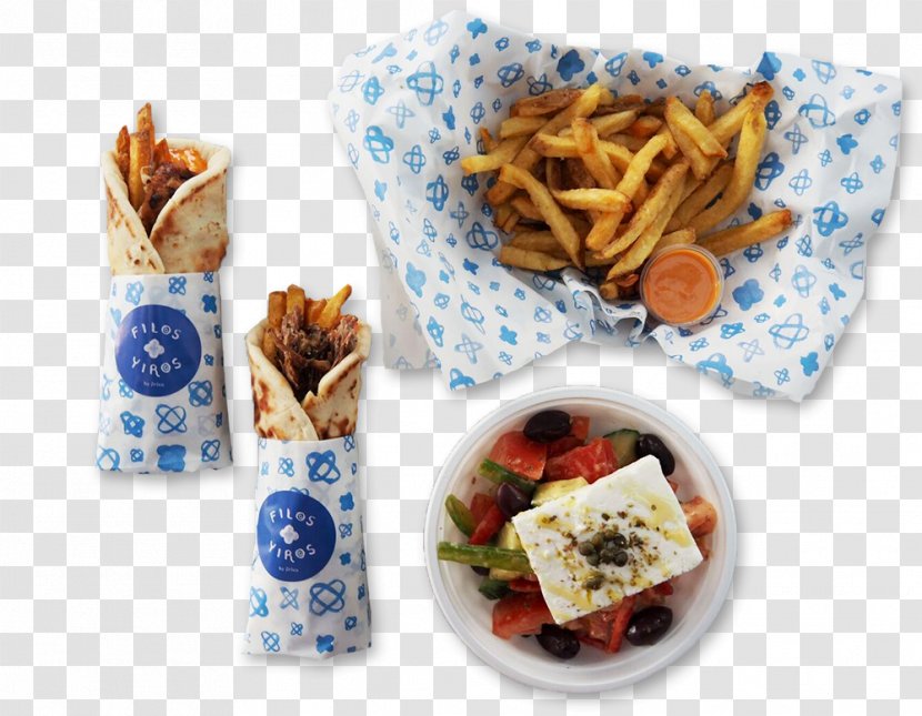 Vegetarian Cuisine Gyro Greek Pita Street Food - Side Dish - Breakfast Transparent PNG