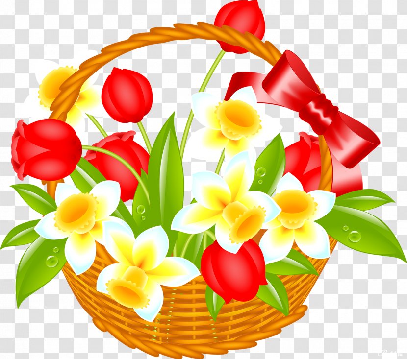 Easter Bunny Clip Art - Cut Flowers Transparent PNG