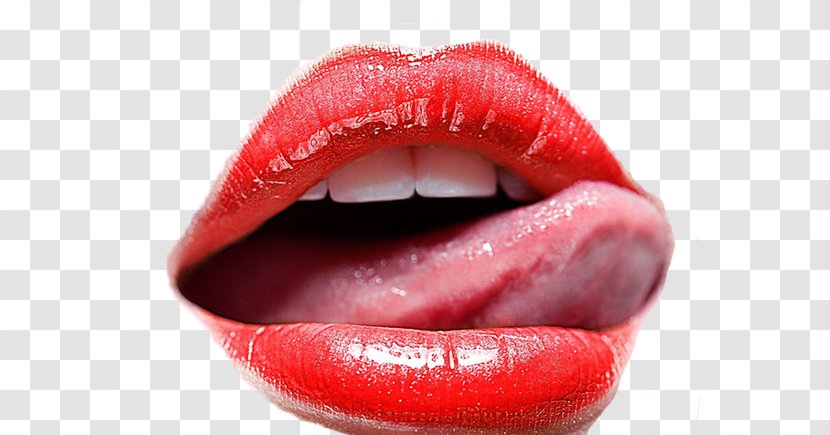 Lipstick Tongue Kiss Wallpaper - Desktop Metaphor Transparent PNG
