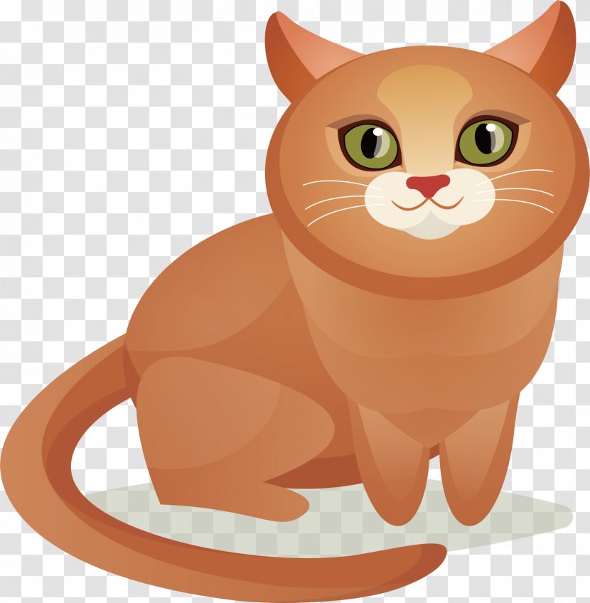 Kitten Whiskers Illustration - Domestic Short Haired Cat - Vector Hand-painted Transparent PNG