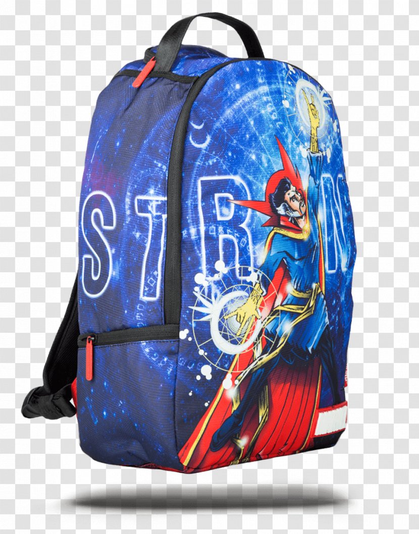 Bag Doctor Strange Backpack Blue Marvel Comics Transparent PNG