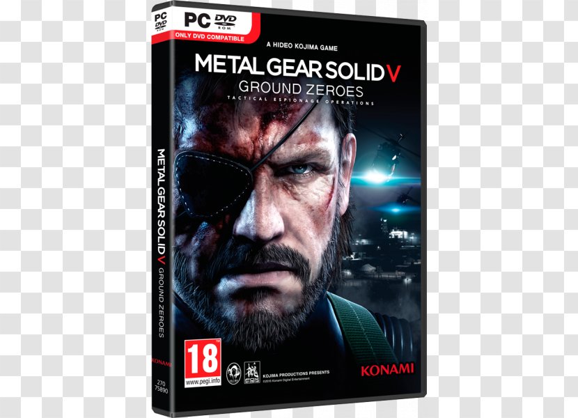 Hideo Kojima Metal Gear Solid V: The Phantom Pain Ground Zeroes Big Boss - Playstation 4 - 5 Transparent PNG