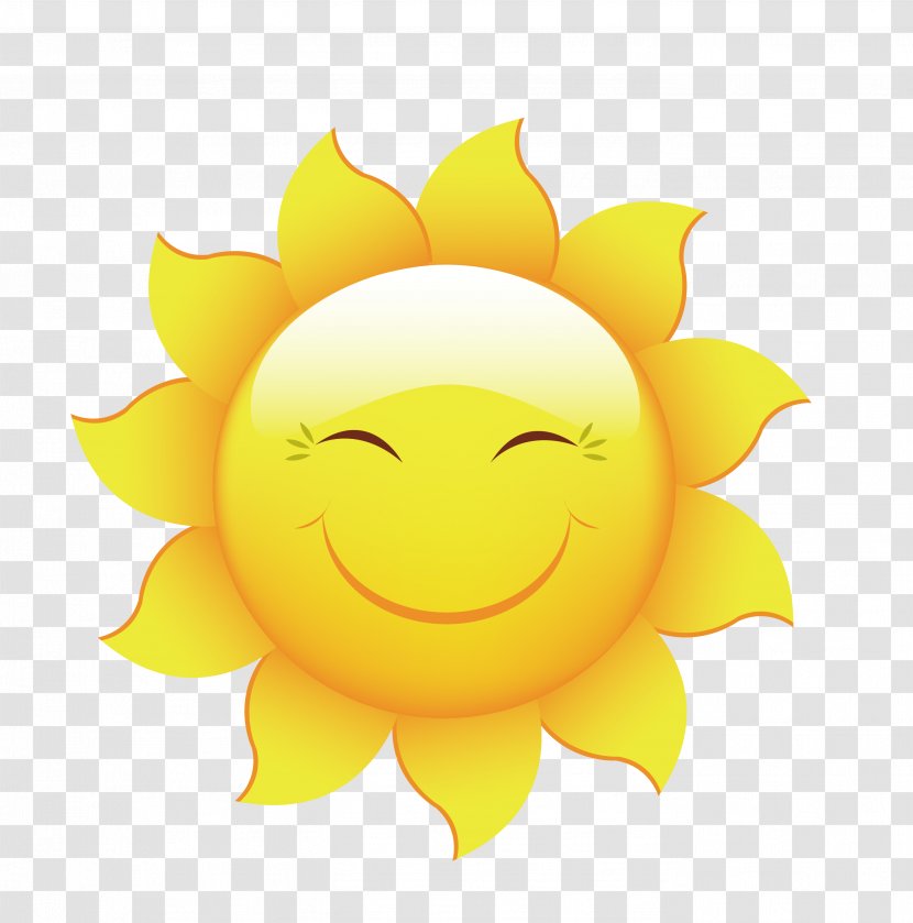 Cartoon Smiley Wallpaper - Smile - Summer Sun Design Vector Material Transparent PNG