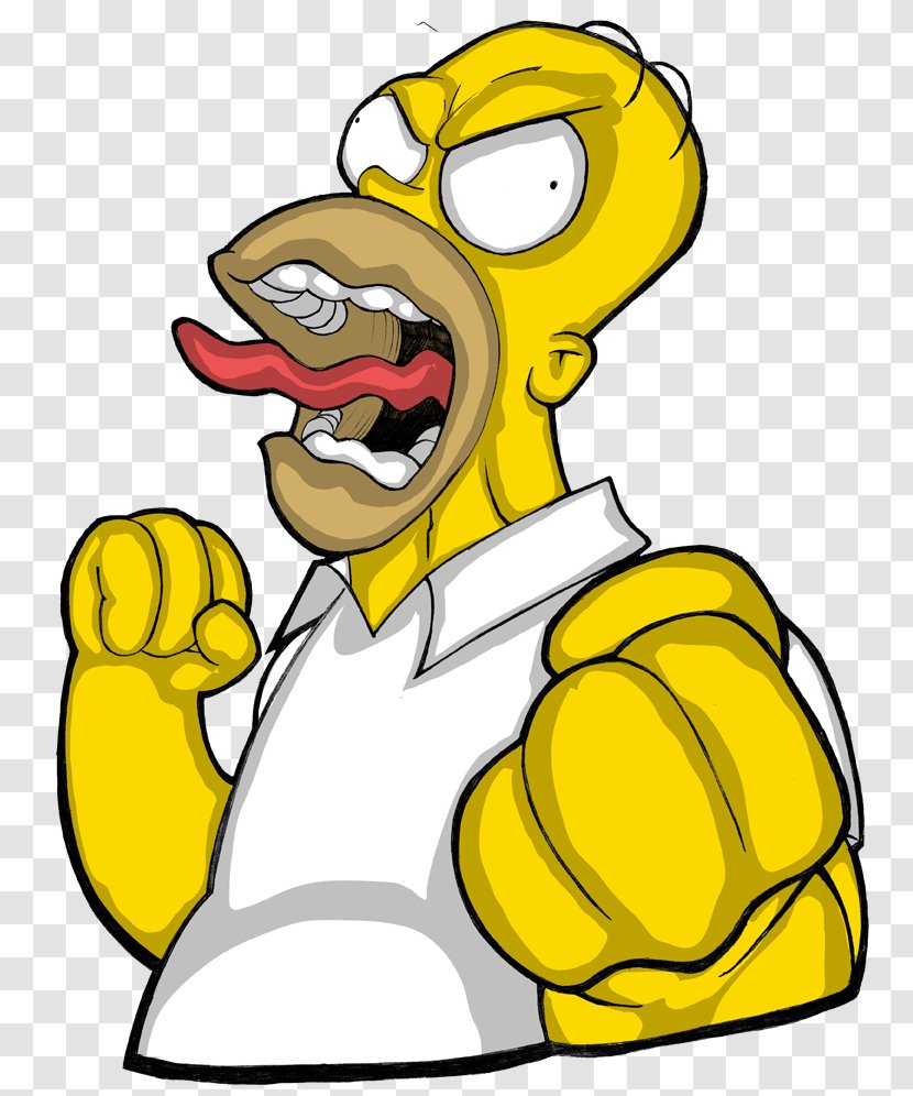 Homer Simpson Bart Anger - Happiness - Homero Transparent PNG