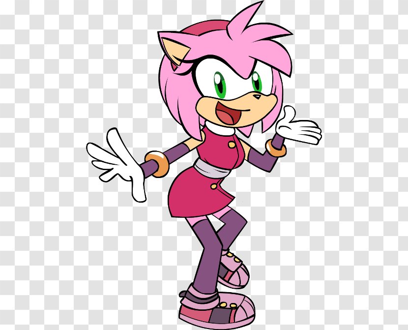 Amy Rose Sonic Boom Rivals 2 Forces Jump - Flower - X Transparent PNG