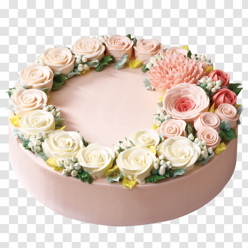 Cake Decorating Butter Torte S & P Syndicate - Floral Design Transparent PNG