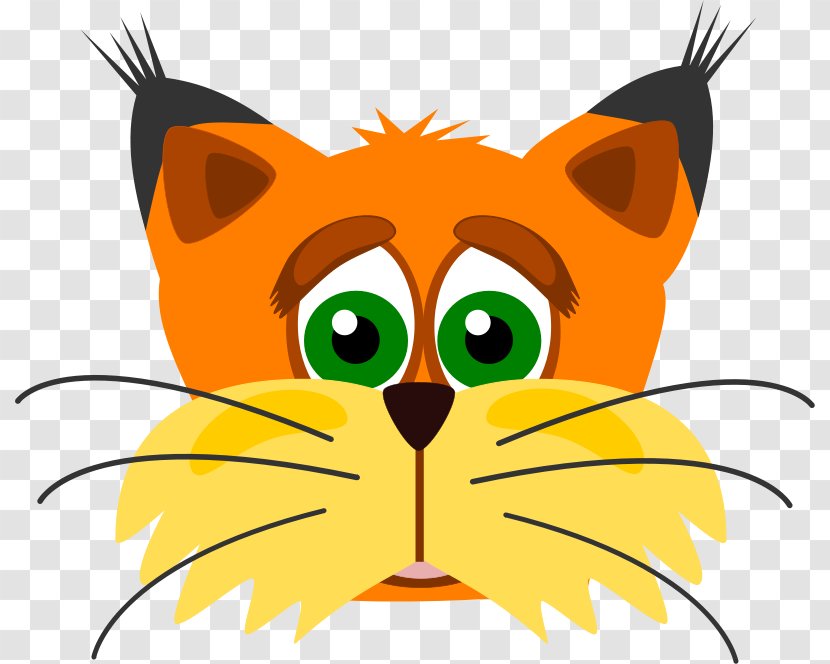 Eurasian Lynx Wildcat Canada Clip Art - Red Fox - Face Cliparts Transparent PNG