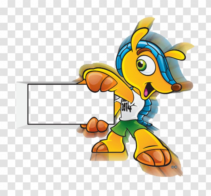 2014 FIFA World Cup Brazil Fuleco Course Mascot - Book - Mascote Copa Transparent PNG