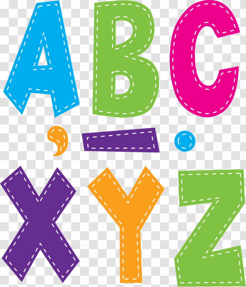 Letter Case Teacher Block Letters Font - Script Typeface - Alphabet In Polka Dots Transparent PNG