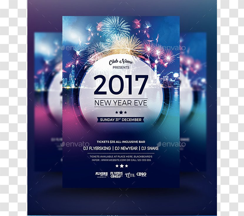 New Year's Eve Flyer Day Party - Advertising - Digital Flyers Transparent PNG