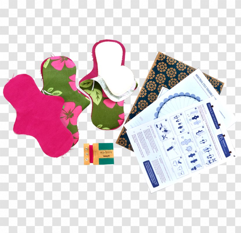 EcoFemme Sanitary Napkin Menstrual Cup Cloth Pad Pantyliner - Feminine Supplies - Woman Transparent PNG
