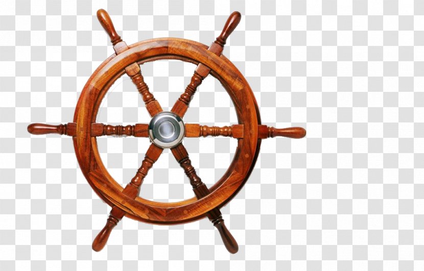 Ship's Wheel Steering Illustration - Ship Model - Free To Pull The Helm Transparent PNG
