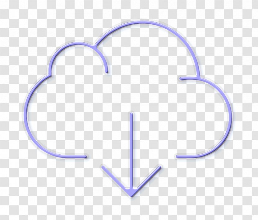 Essential Set Icon Cloud Computing Download - Heart - Symbol Electric Blue Transparent PNG