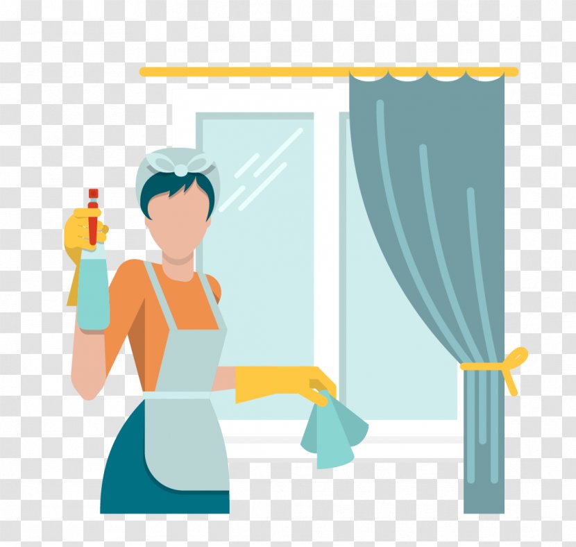 Woman At Home - Cleaning - Human Behavior Transparent PNG